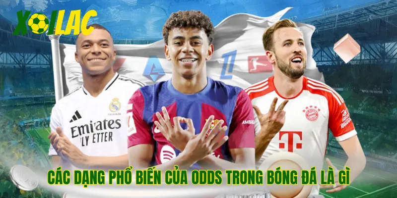 Các dạng phổ biến của odds trong bóng đá là gì